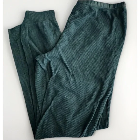 Ted Baker Ribbed Hoodie Lounge Set Womens M Green Floral Lined Jogger - Picture 3 of 6